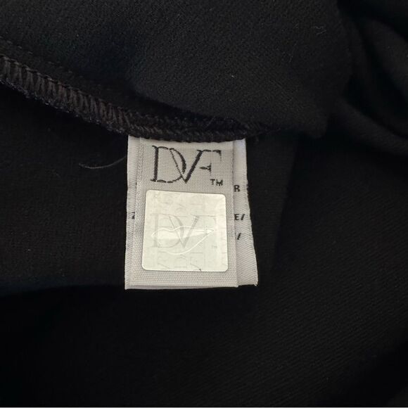 Diane von Furstenberg Black Amy Cut Out Shift Dress Size 6 - Picture 9 of 10